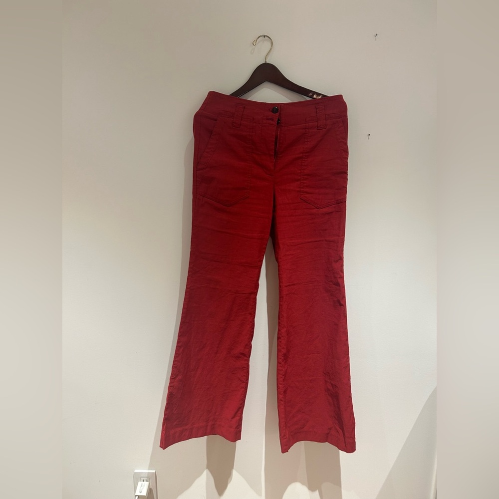 Maeve Vibrant Red Trousers